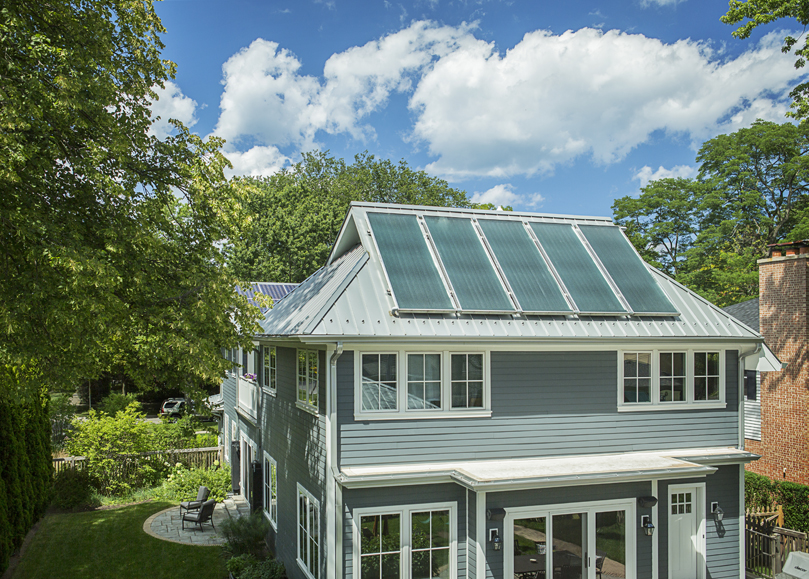 solar-thermal-panels-on-a-metal-roof